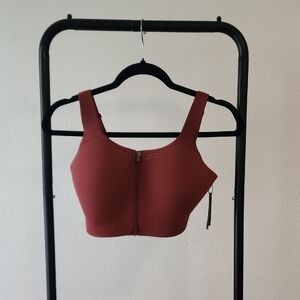 Victoria Secret - VSX Front Zip Sports Bra - Rust
